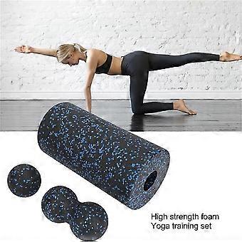 3PCS Yoga Roller Massage Erdnuss Ball Set EPP Fitness Schaum Spalte für Zurück Schmerzen Tiefe Gewebe Stretchi