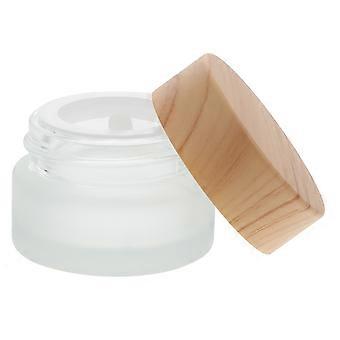 Reinigungsbecher für Manikürestifte, Nagellack, Holz, Glasflasche, kleiner Becher