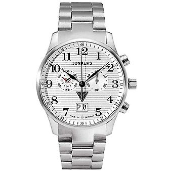 Junkers Iron Annie Quartz Analogico Uomo Orologio con 6686M-1 Bracciale in Acciaio Inossidato