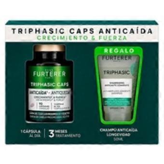 Pack Triphasic anti-hair loss capsules + shampoo 90 capsules + 50 ml