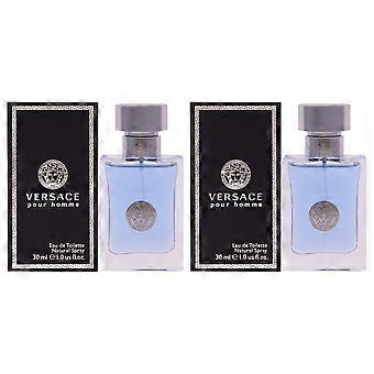 Versace Pour Homme By Versace For Men - 1 Oz Edt Spray - Pack Of 2