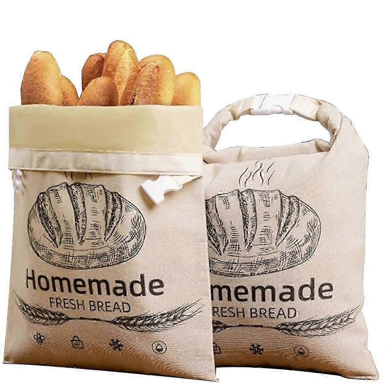Beeswax Cotton Linen Bread Bag