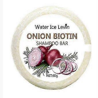 Sabonete Shampoo Cebola e Biotina 60g para Todos os Tipos de Cabelo Alisamento Hidratante com Extrato de Alecrim