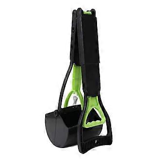 Long Handle Dog Pooper Scooper Foldable Outdoor Feces Cleaner Outdoor Foldable Animal Manure Cleaner@ff