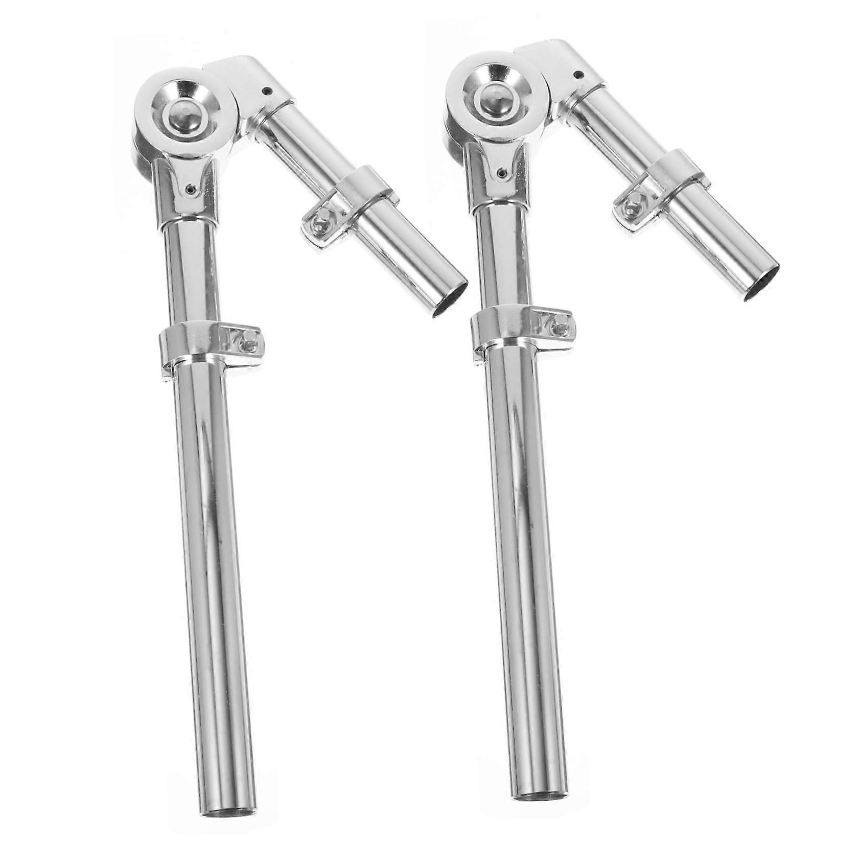 Tom Drum Holder Bracket Set, Adjustable Mounting Hardware for Drum Kit, Durable Metal Finish