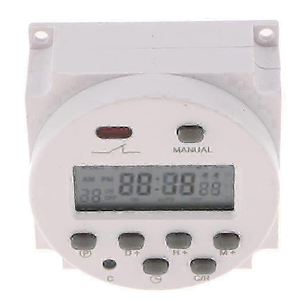 Digital Timer Switch for Solar Lights, Outdoor Garden Automatic On/Off Control hwy