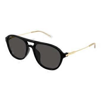Gucci GG2254SK Asian Fit 001 Full Rim Black Men Pilot Sunglasses UV3 Original