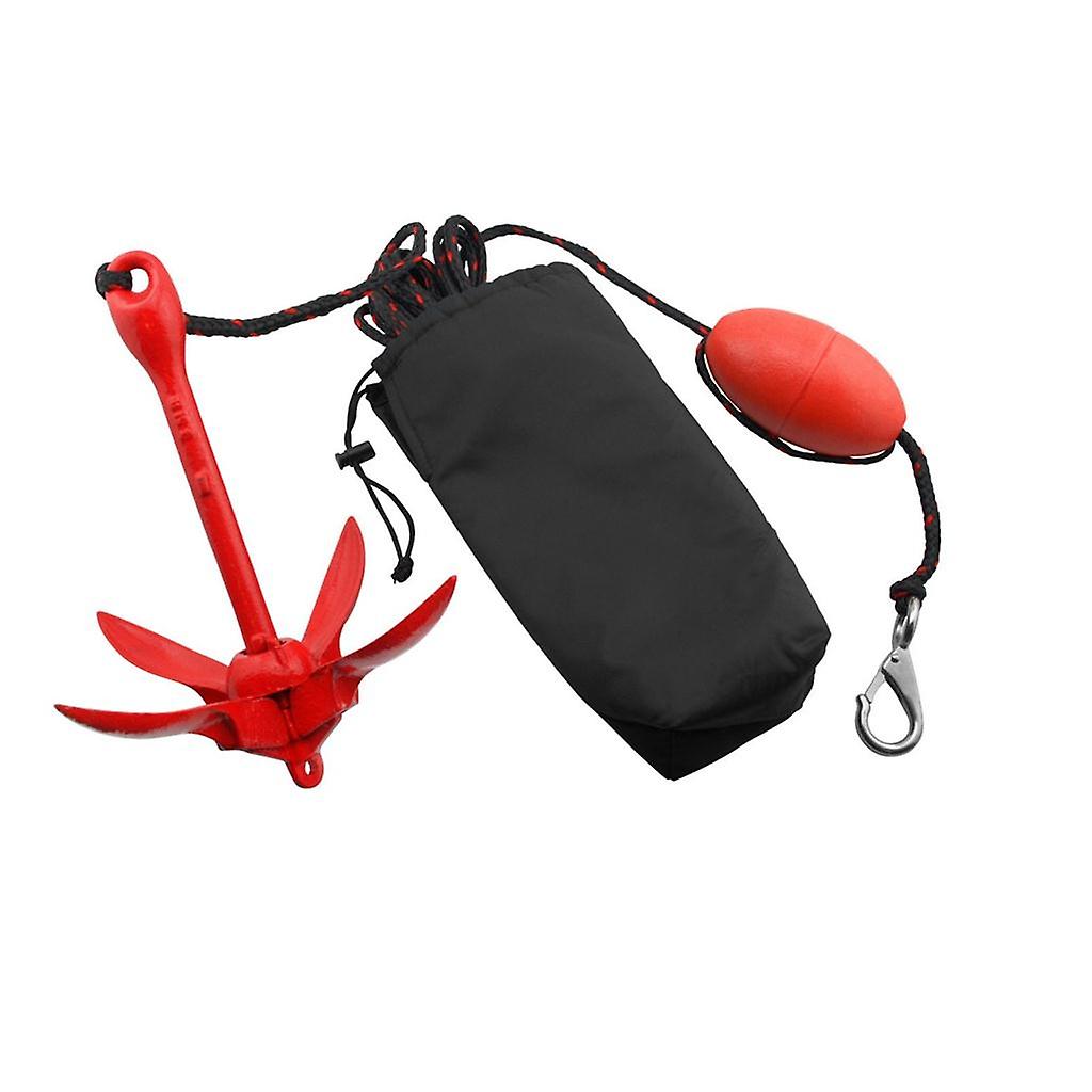 Marine Anchor, Grapnel Anchor Kit For Kayaks, Canoes Paddle Boards (3.3 Lbs)