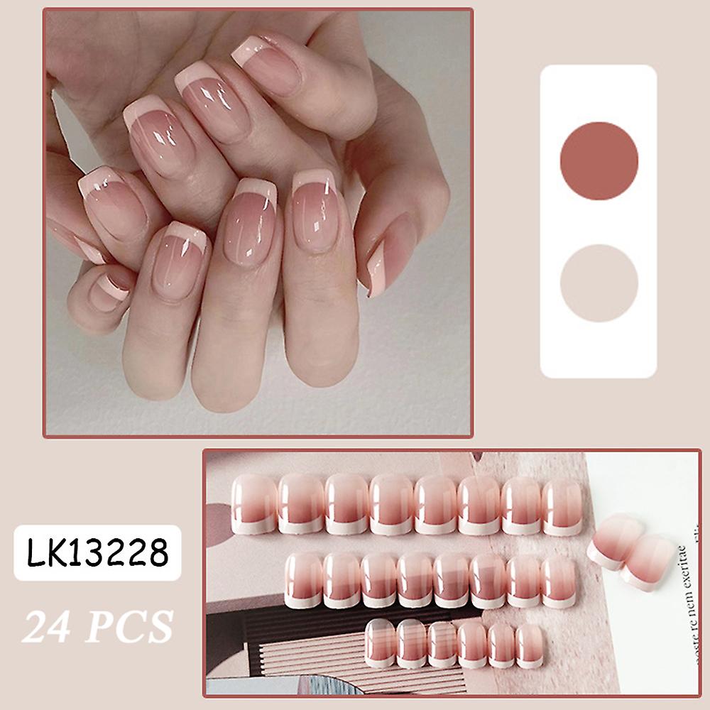 Gradient Pink Artificial Nails Attractive Com