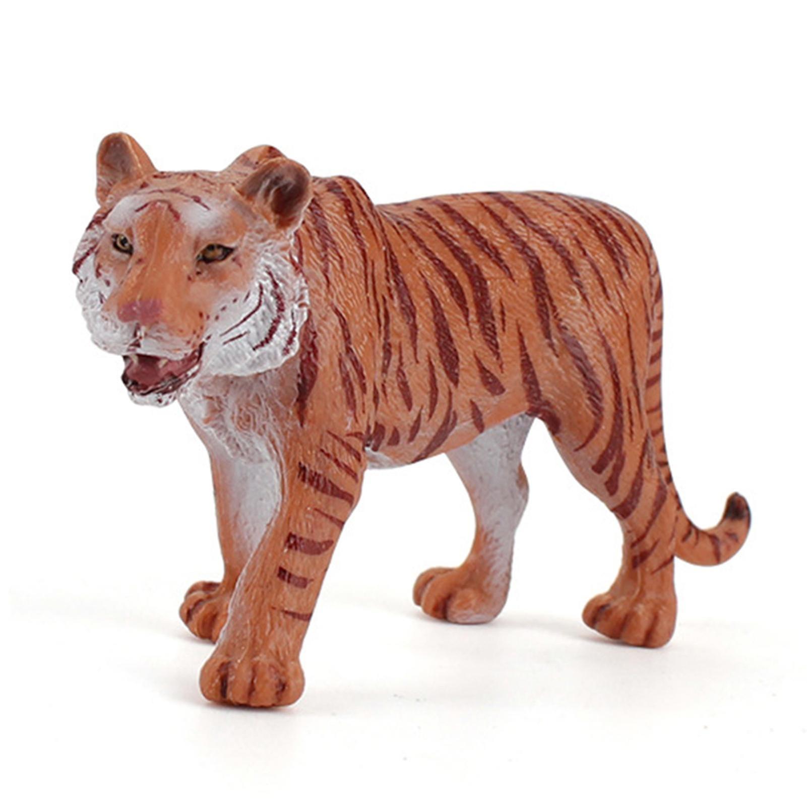 Tiger Solid Pvc Action Figure Desktop Decorative Ornament Collection Gift