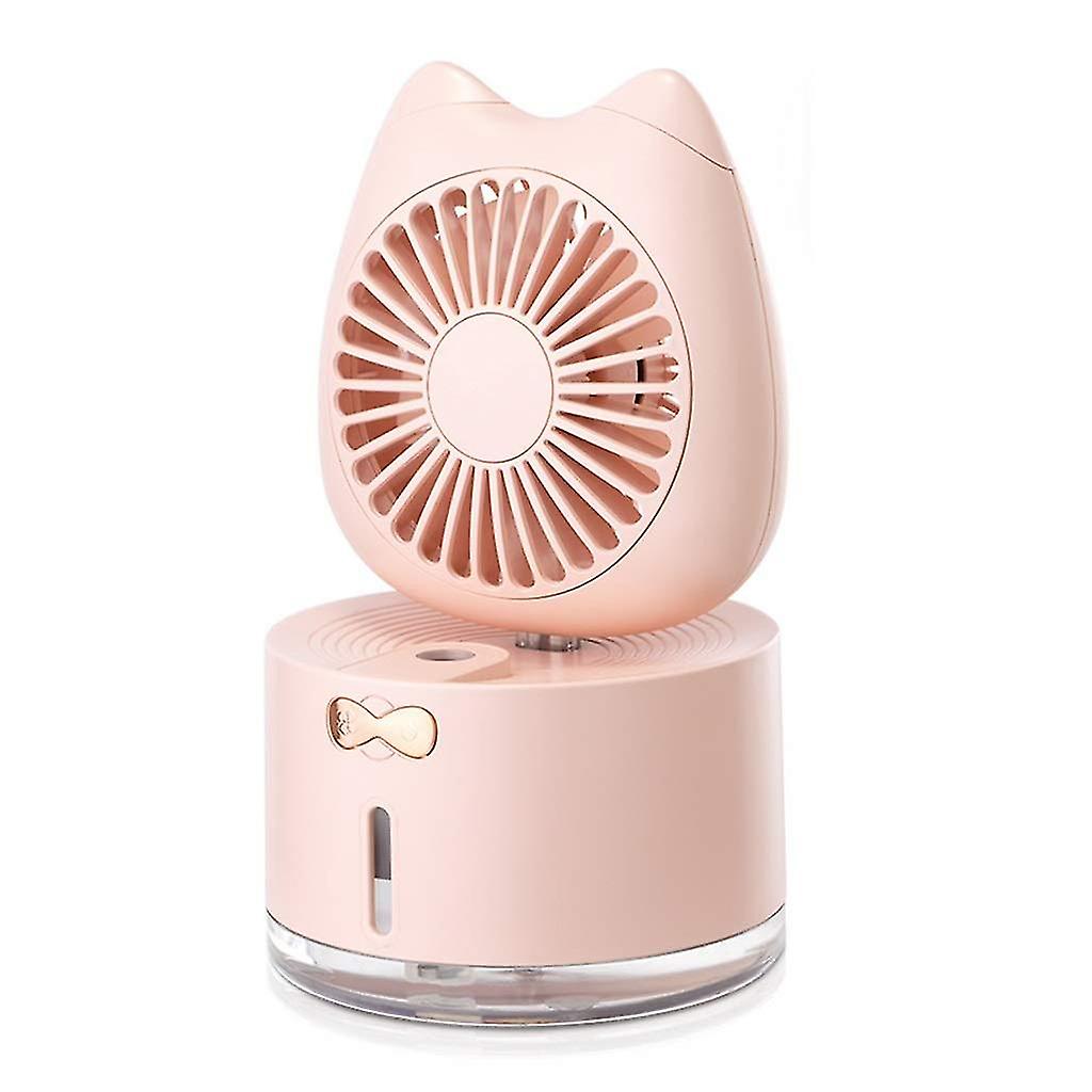 Mini Desk Cooling Usb Rechargeable Fan (pink)