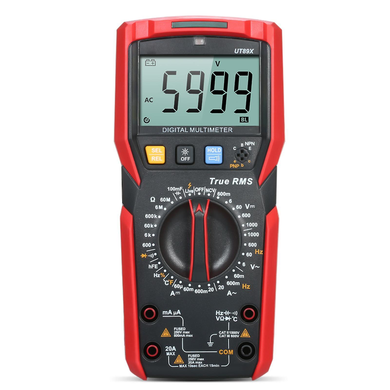 UNI-T UT89X Multimetro digitale ad alta precisione palmare Mini misuratore universale 6000 conta display LCD