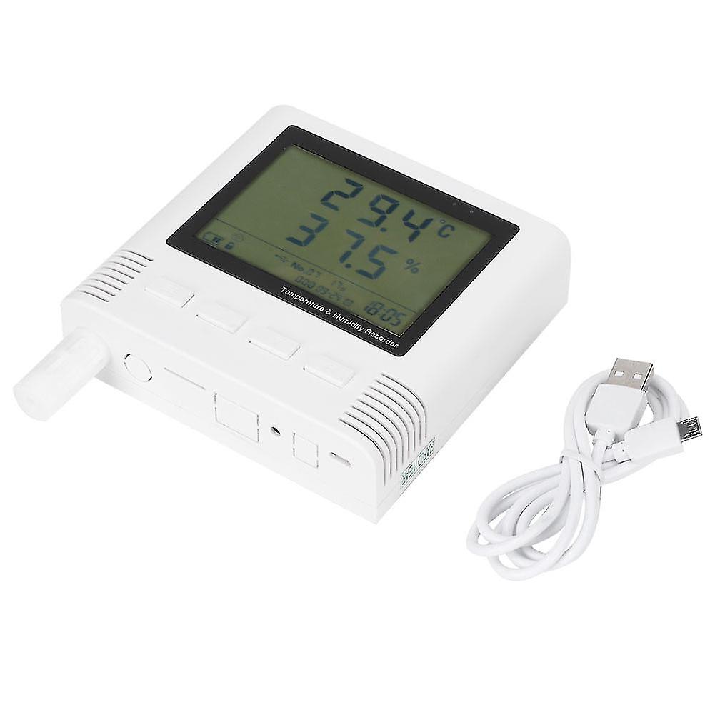 Temperature And Humidity Recorder Usb Automatic Upload Alarm 0.2 2%rh 26w