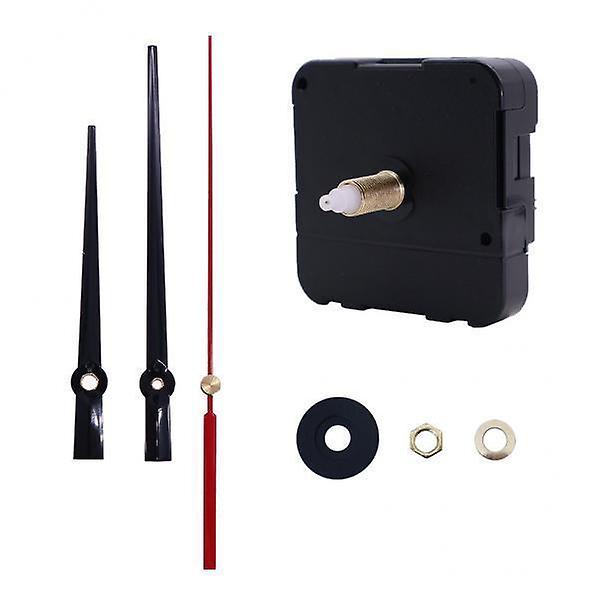 2xSilent Wall Clock Movement with Pointer for DIY and Repair black red pointer black and red pointers