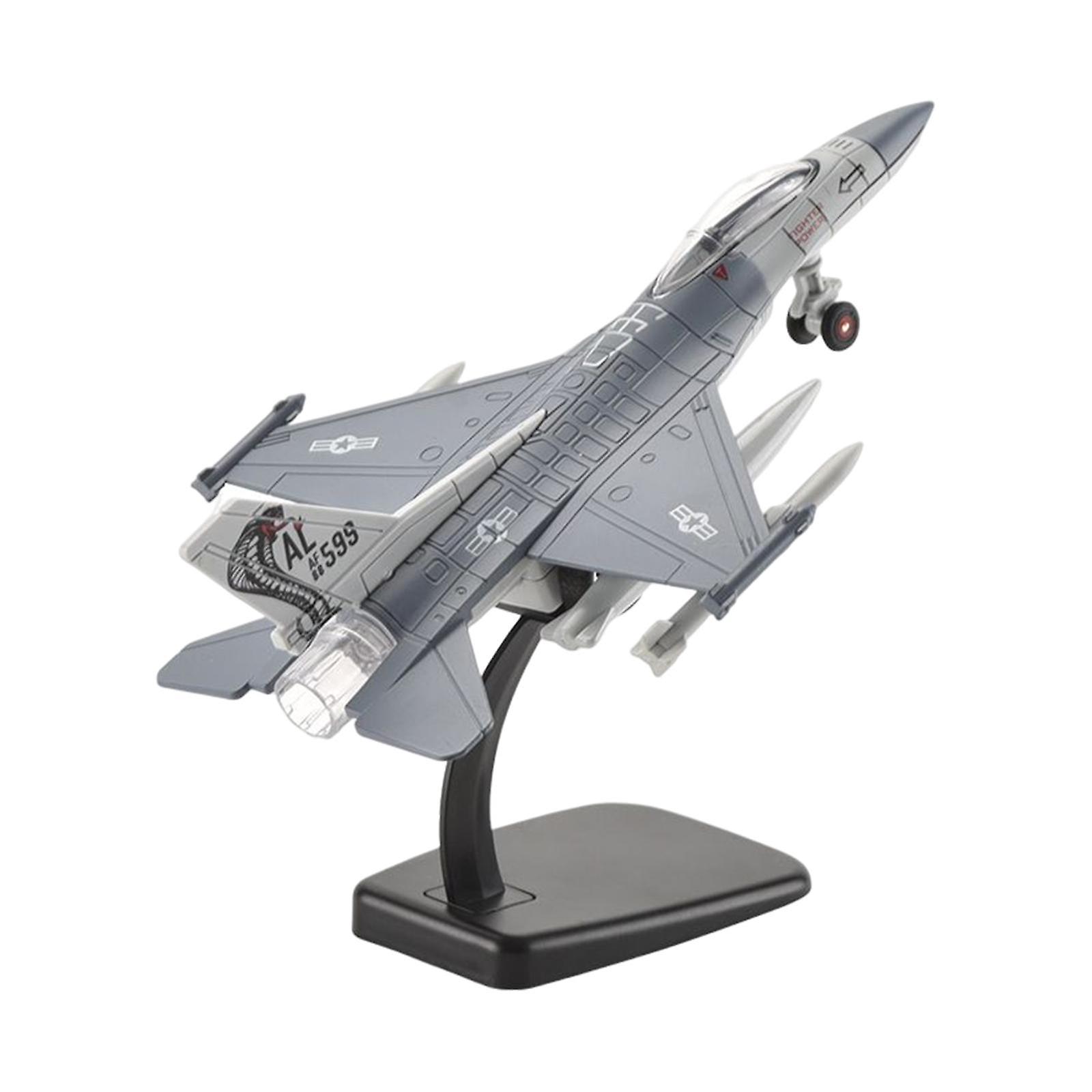 1/72 F16 Soufa Fighter Model Diecast Aircraft Souvenir Collectables for Home light blue