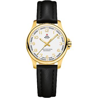 Wristwatch round with leather strap Women's Analog Quartz Watch with Cowhide Bracelet SM30201.29
