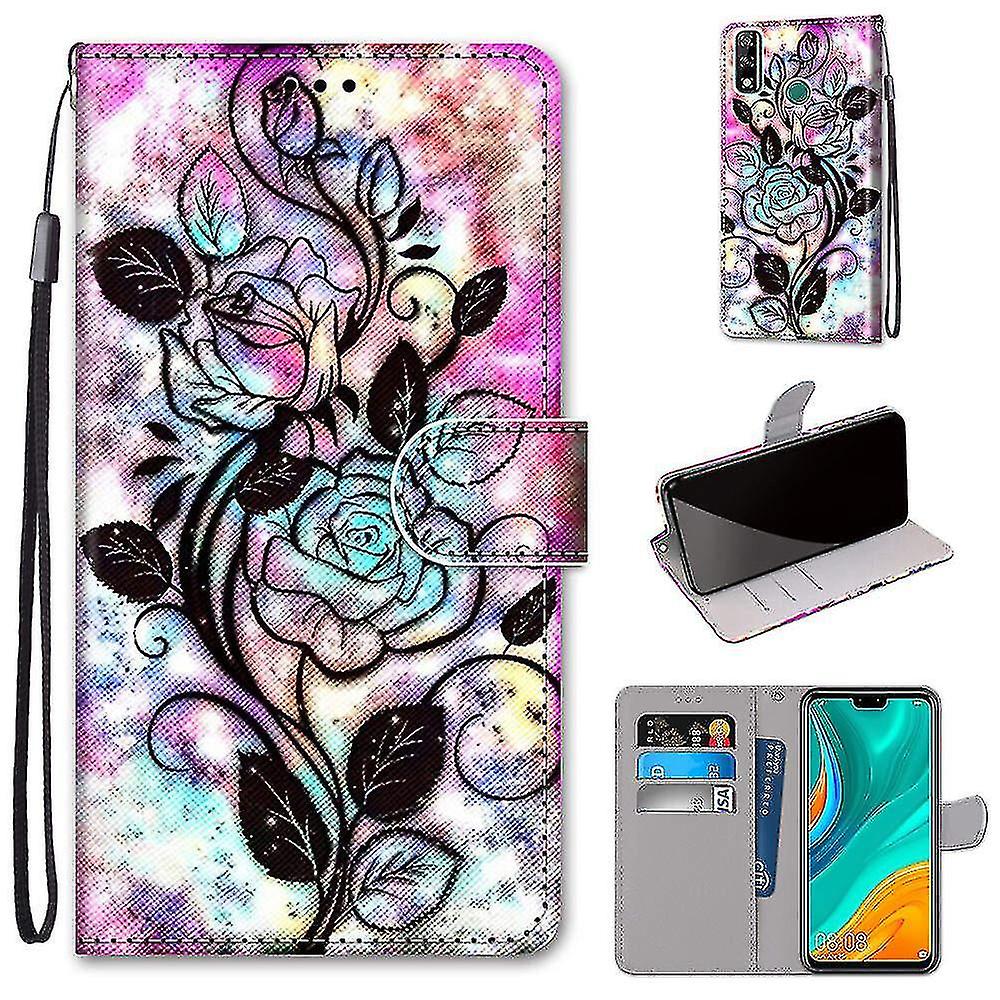 Compatible With Huawei Y8s Colorful Flower Mobile Case