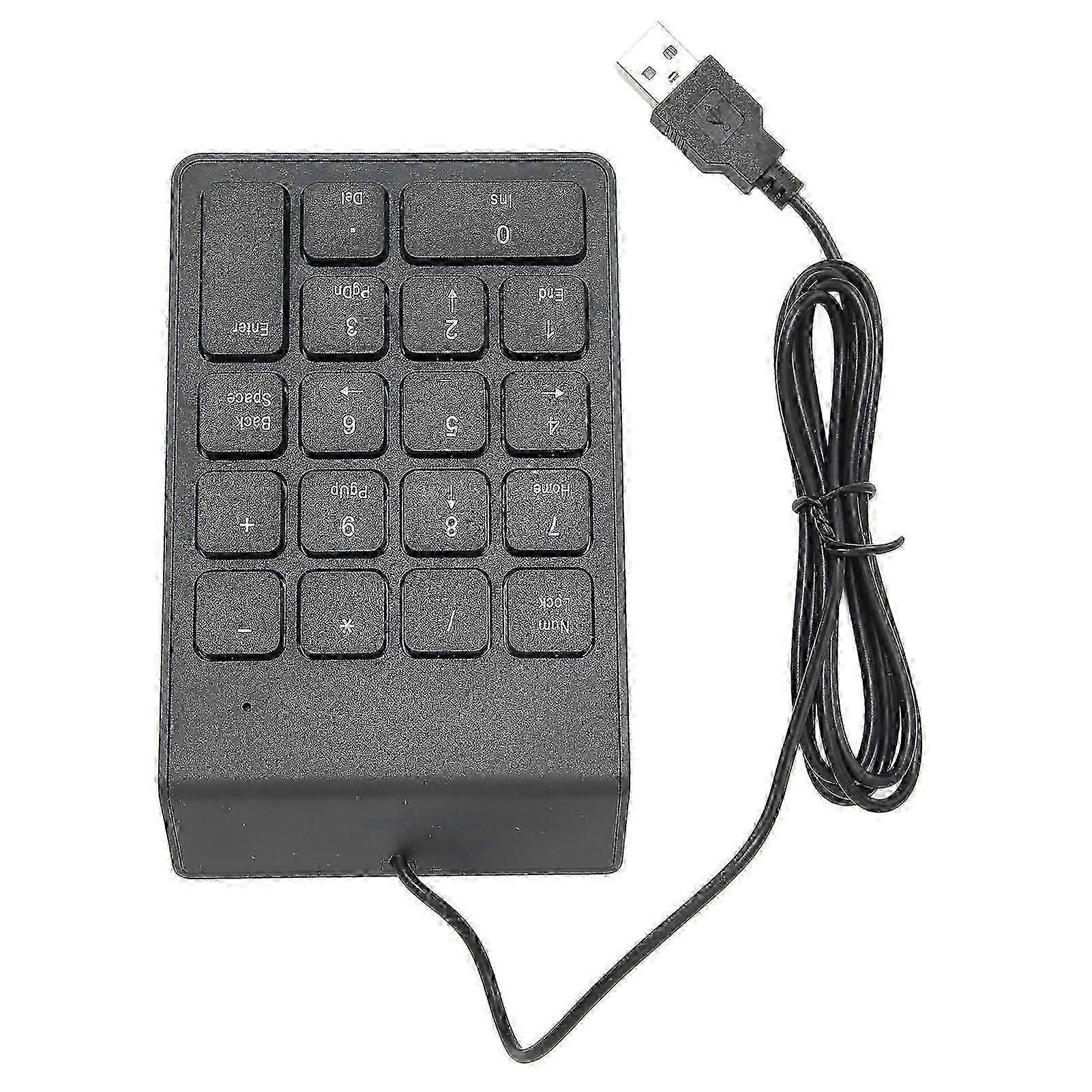 Numeric Keyboard USB Mini 18 Keys Numeric Pad Suitable for PC Desktop Notebook Computers