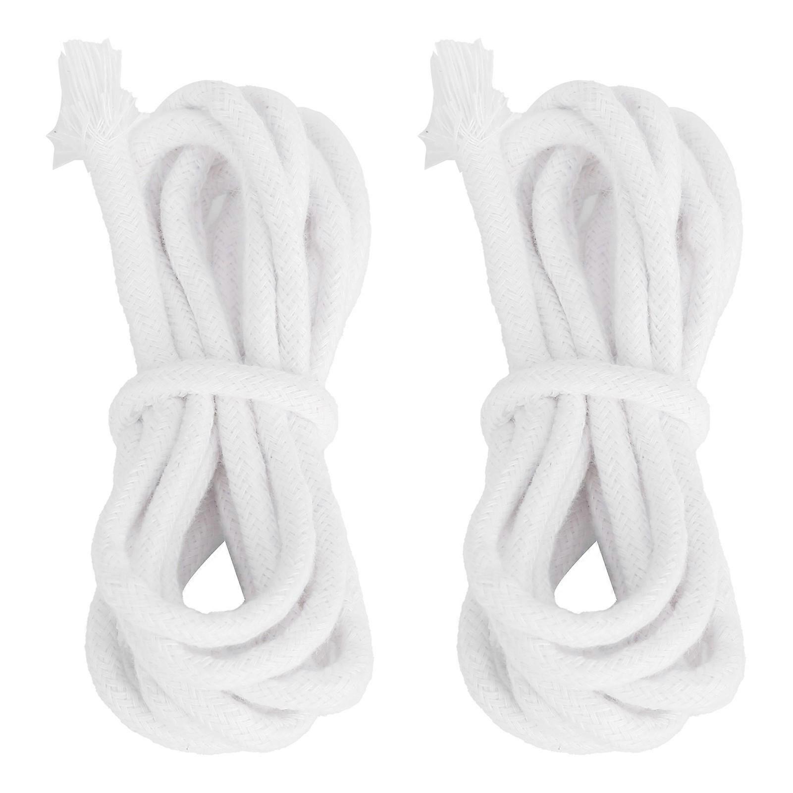 2pcs Candle Wicks Good Oil Absorbency Combustion Durable Braid Cotton Candle Wick for DIY Oil Lamp5mm