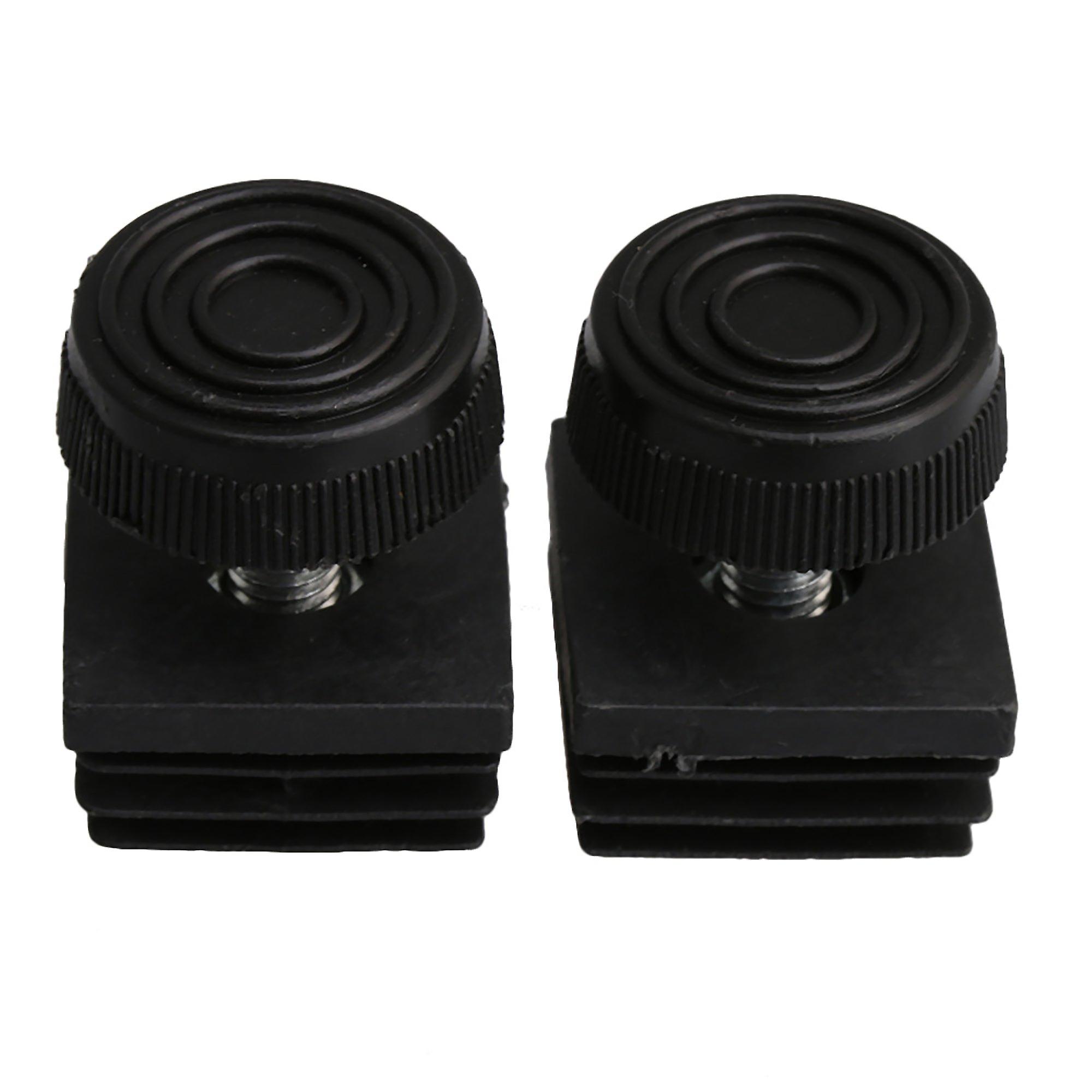 40PCS 3x3cm Black Plastic Table Adjustable Feet Tube Insert M8 Thread