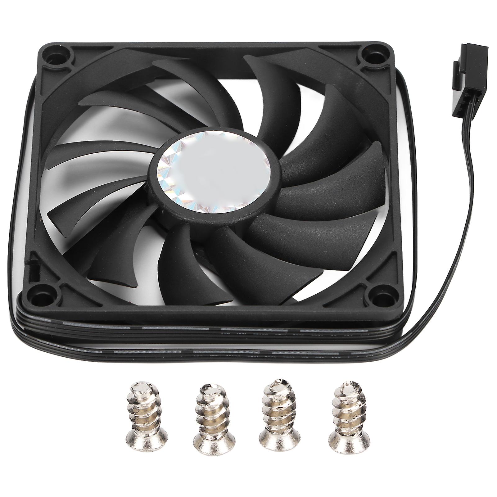 Cooling Fan Ultra Thin 4 PIN PWM Intelligent Speed Regulation Chassis Fan with Screw Bag for Computer Chassis