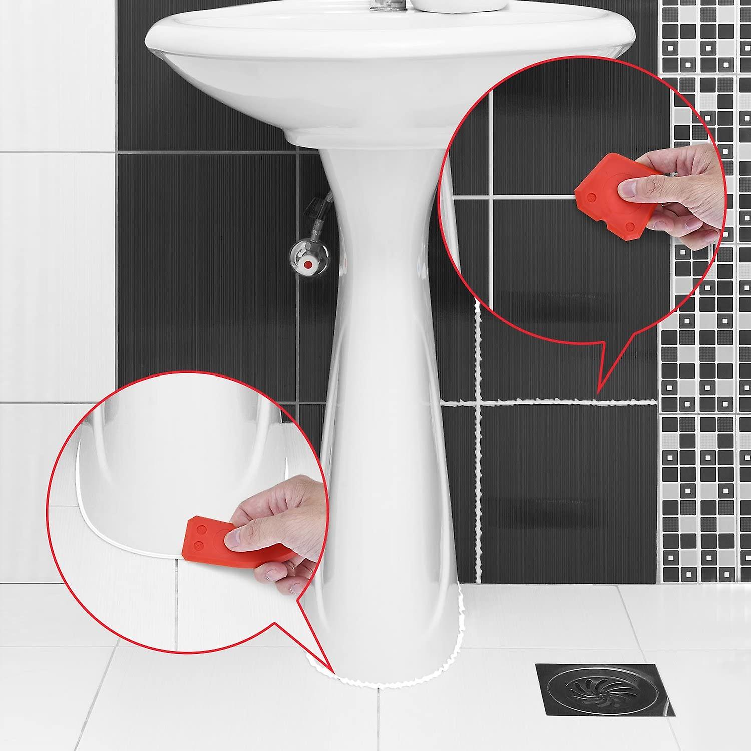 Caulk Tool Kit Sealant  Finishing Tools Caulking Tools (2sets, red)