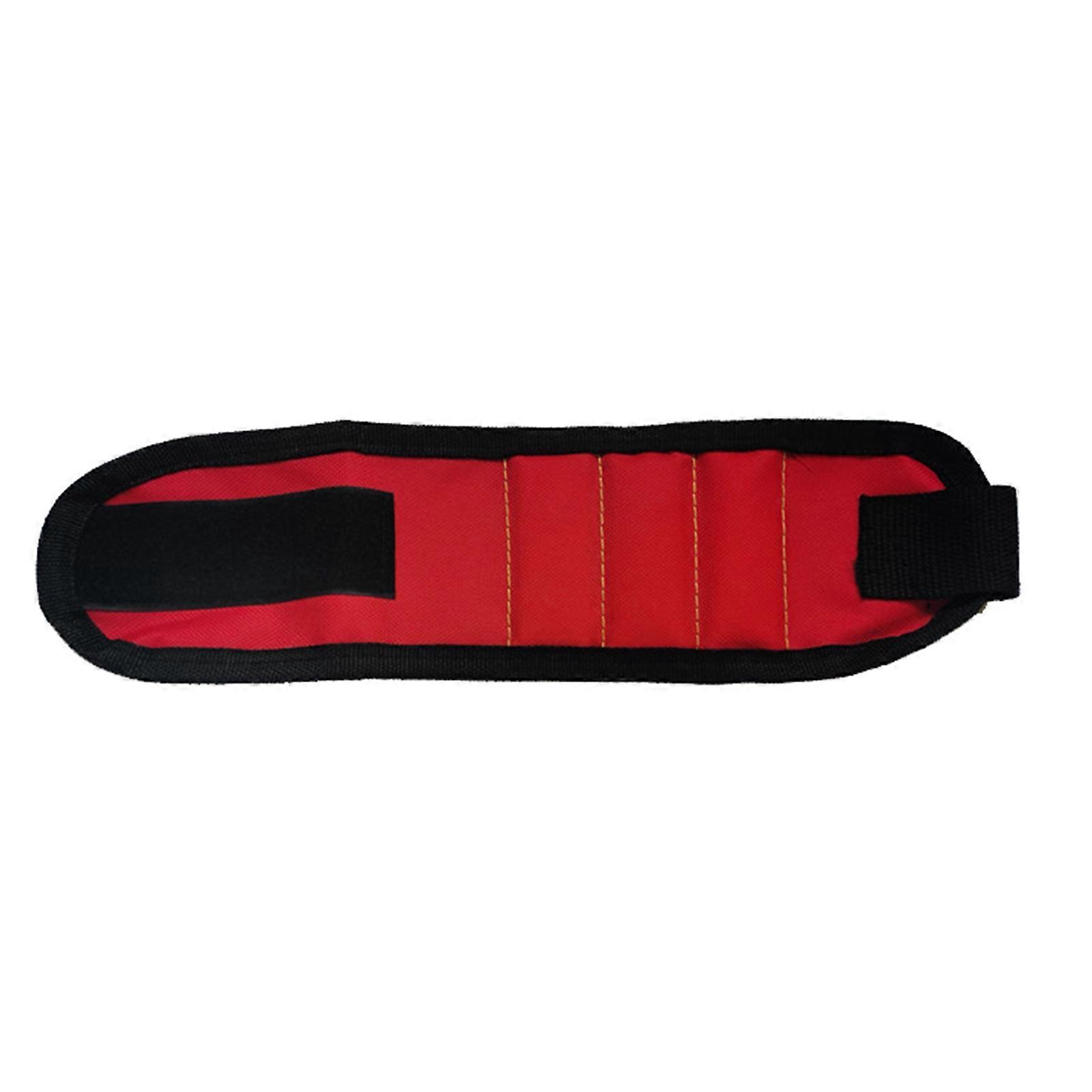 Magnetic Wristband, 3 Row Magnetism Oxford Cloth Adjustable Universal Magnetic Tool Wrist Belt for Repair Maintenance