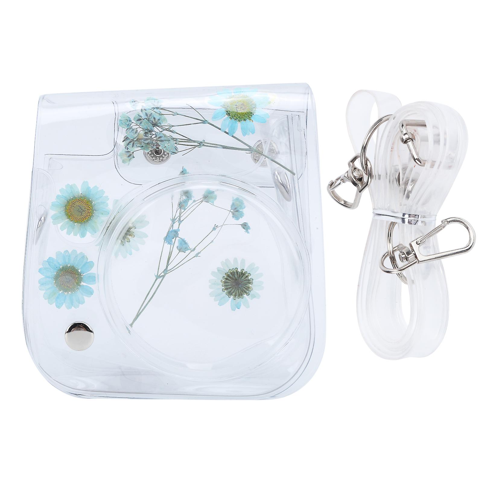 Stylish PVC Transparent Camera Case with Adjustable Strap for Instax Mini 11/9/8