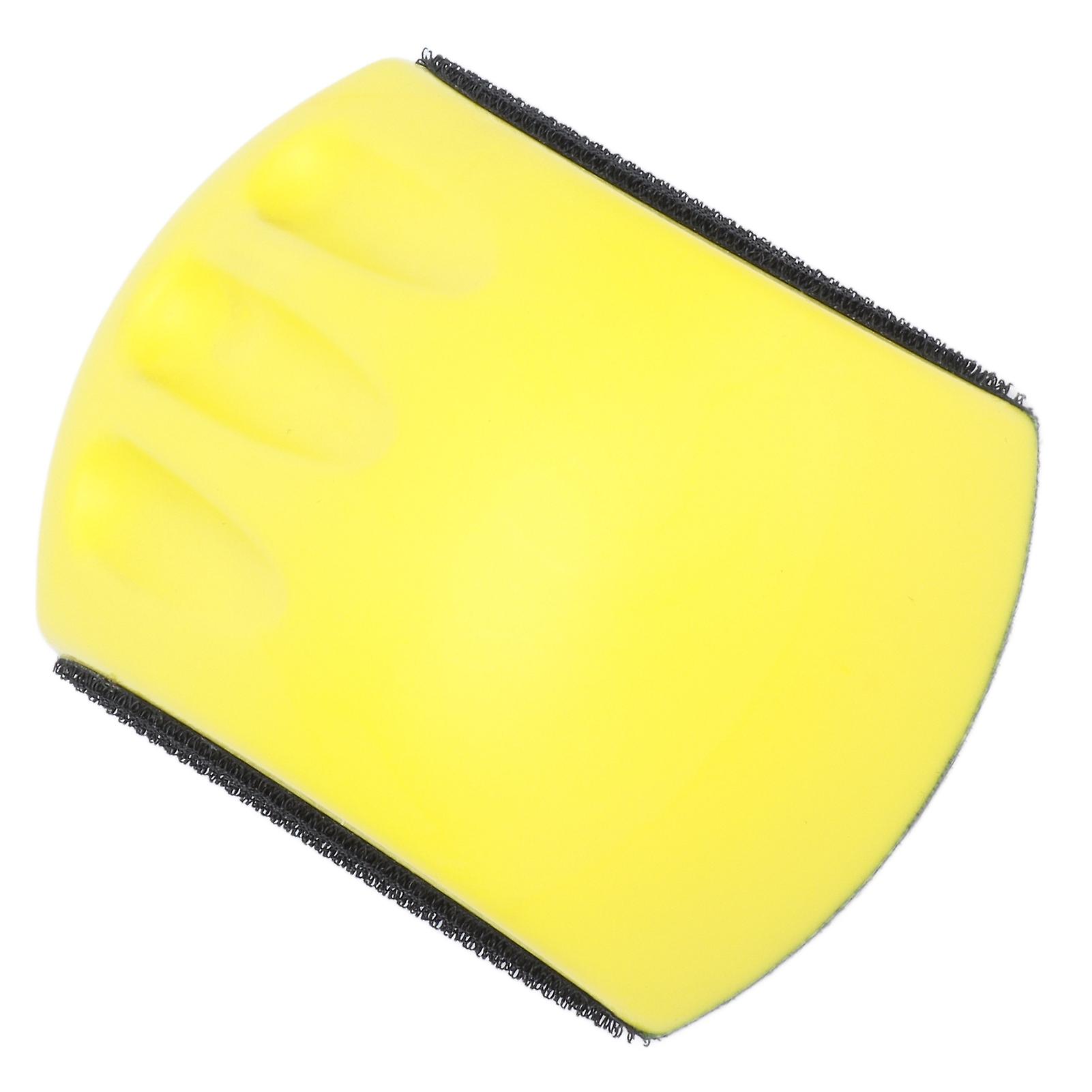 Hand Sanding Block Mouse Shape Nylon Foam Hook and Loop Polishing Pad Woodworking Tool5in 