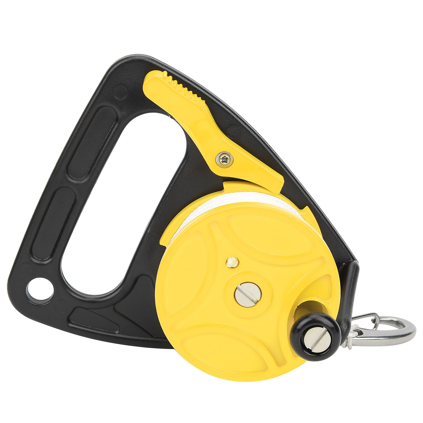 150ft Diving Line Reel Diving Equipment with Handle Card Position PP Rope Combinationyellow