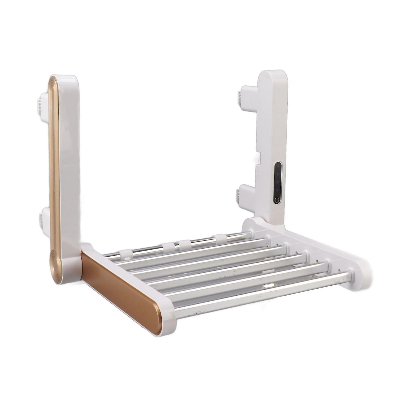 Electric Towel Warmer Rack 6 Bars 55℃ Heated Drying EU Plug