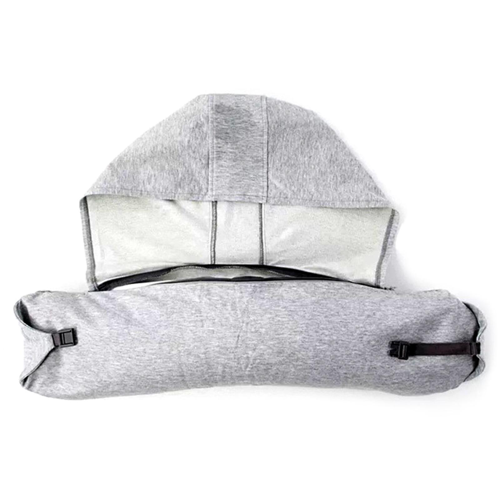 U Shaped Body Neck Pillow Cotton Particle Pillow Soft Hooded U-pillow Home Airplane Car Travel