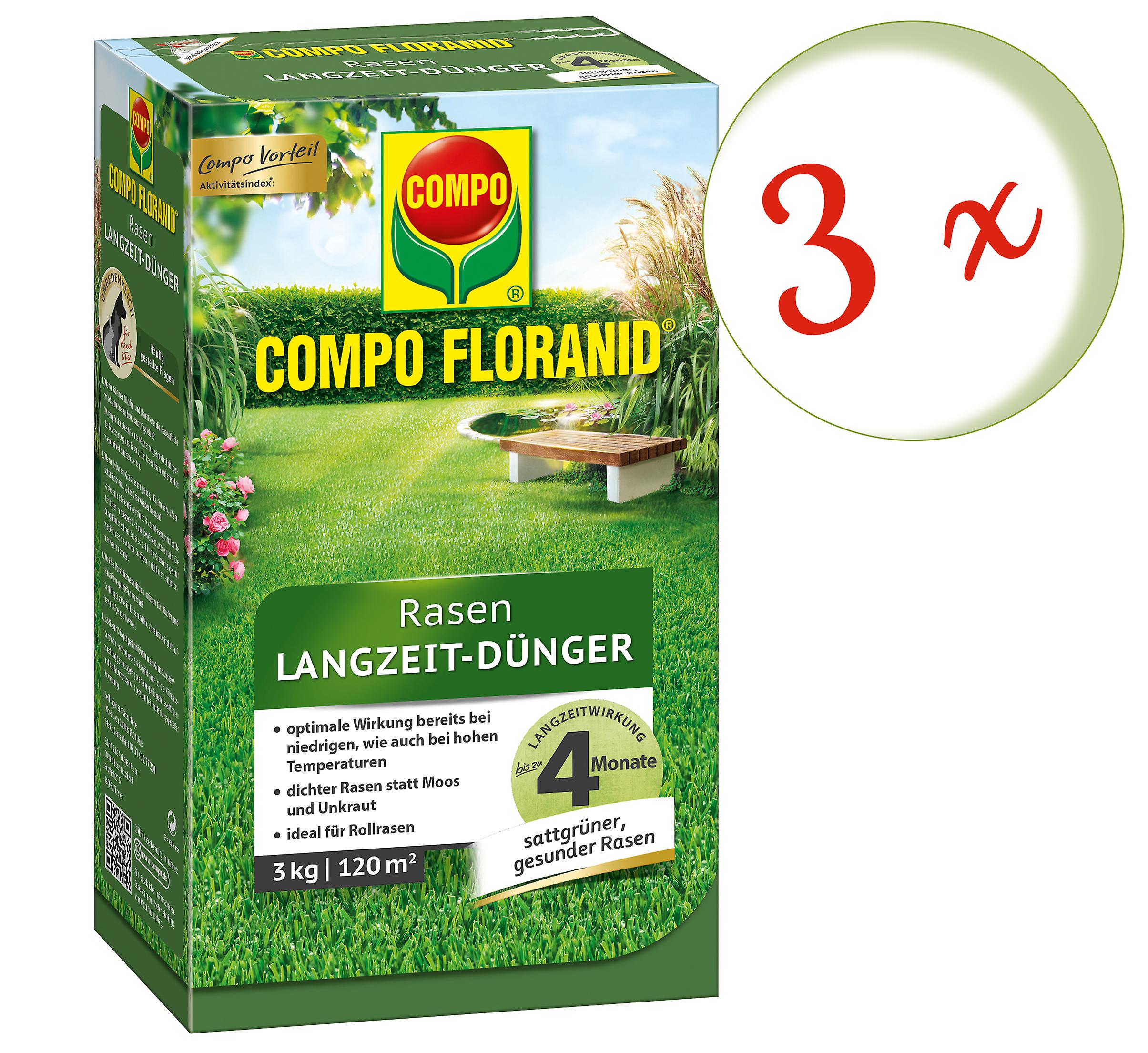 3 x COMPO plen gjødsel med langsom frigjøring Perfekt, 3 kg