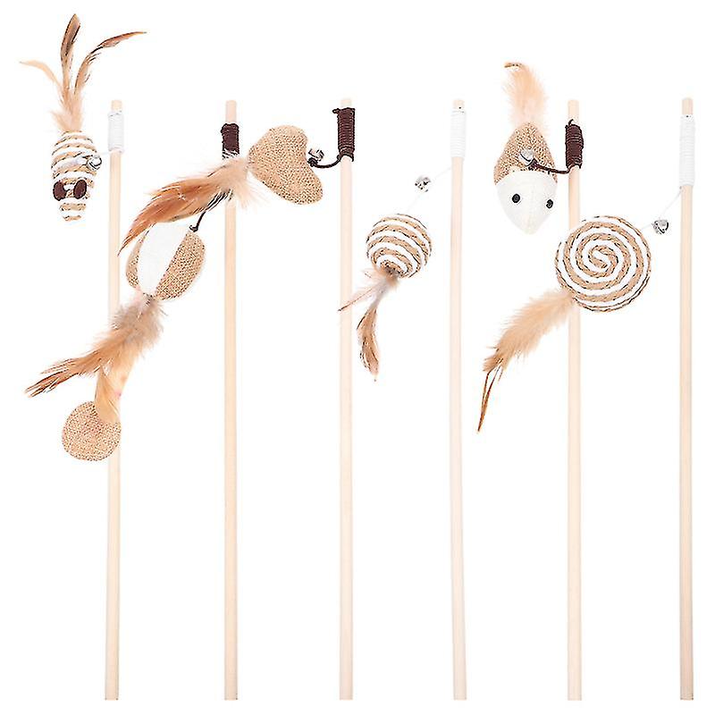 6pcs Cat Wand Toy