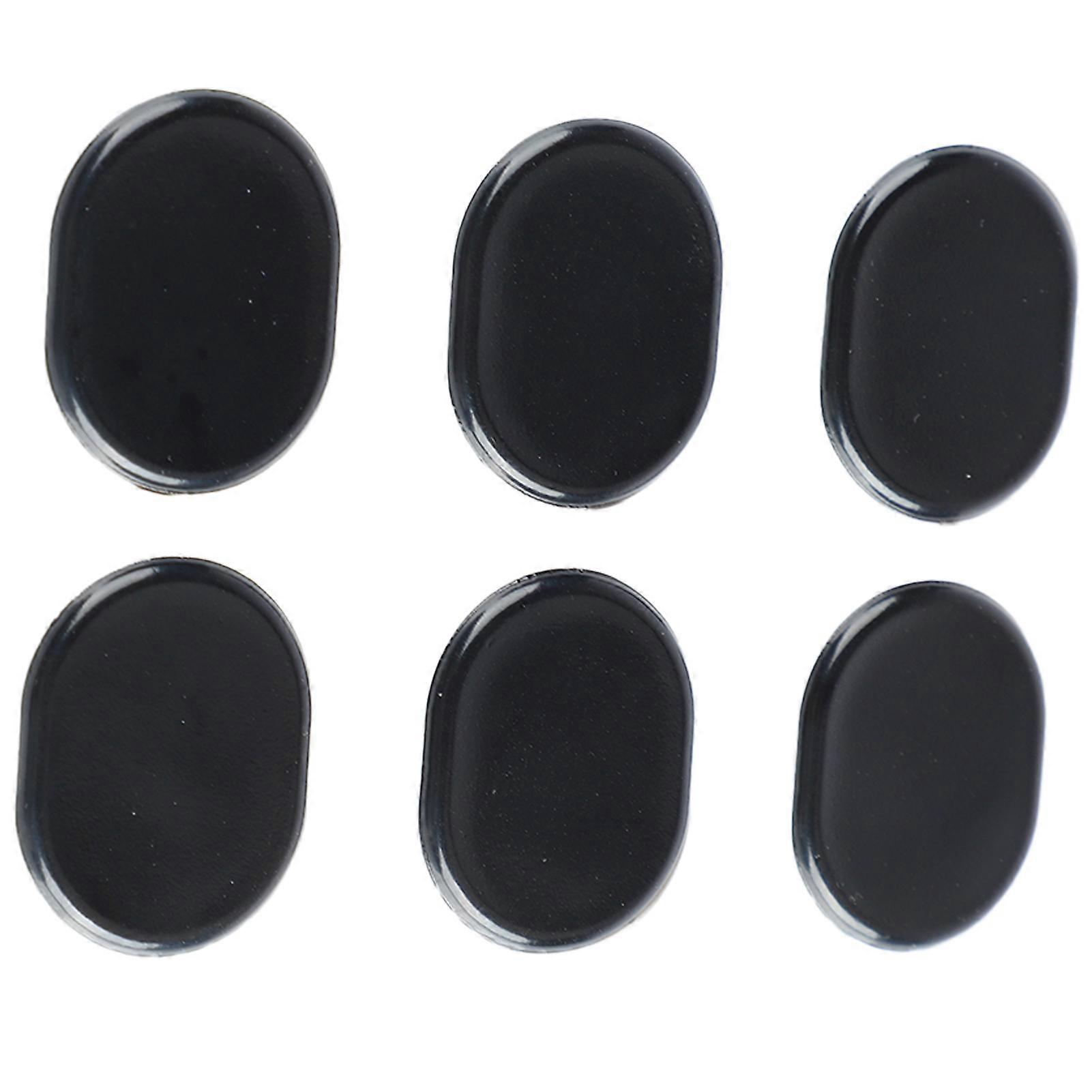 6 Pcs Silicone Drum Dampener Soft Gel Pads Black for Practice