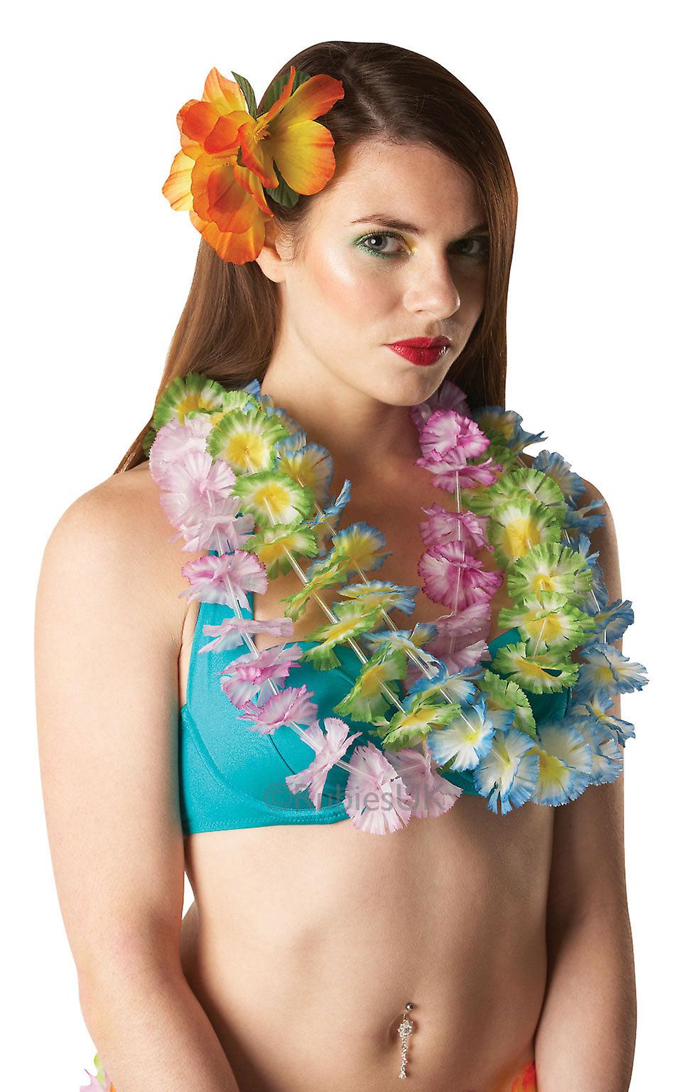 Hawaiian Lei Multi Colour Costume