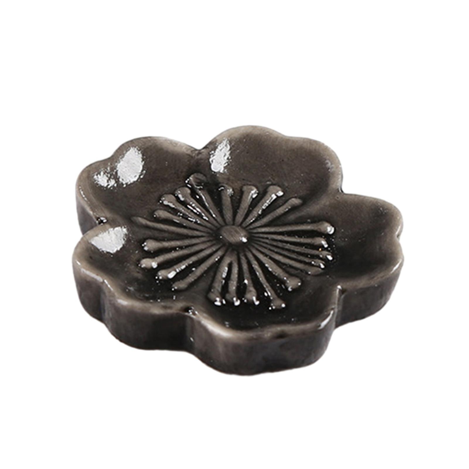 Chopstick Rest Sakura Shape Ceramic Chopstick Holder Versatile Tableware Holder for Home Kitchen Restaurant