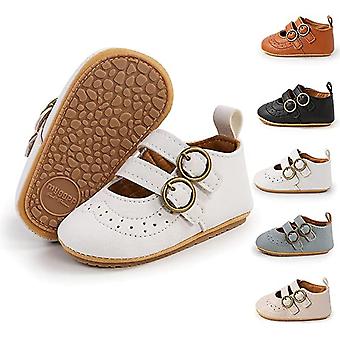 Veeki Baby Girls Soft Sole Bowknot Princess Wedding Dress Mary Jane Flats  Newborn Light Baby Sneaker Shoes-----White11cm