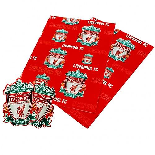 Liverpool FC Text Gift Wrap Sheets (Pack of 2)