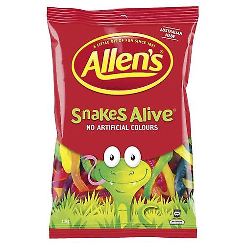 1.3KG Allens Snakes Alive Delicious Chewy Stretch Twist Yummy Rich Flavoured