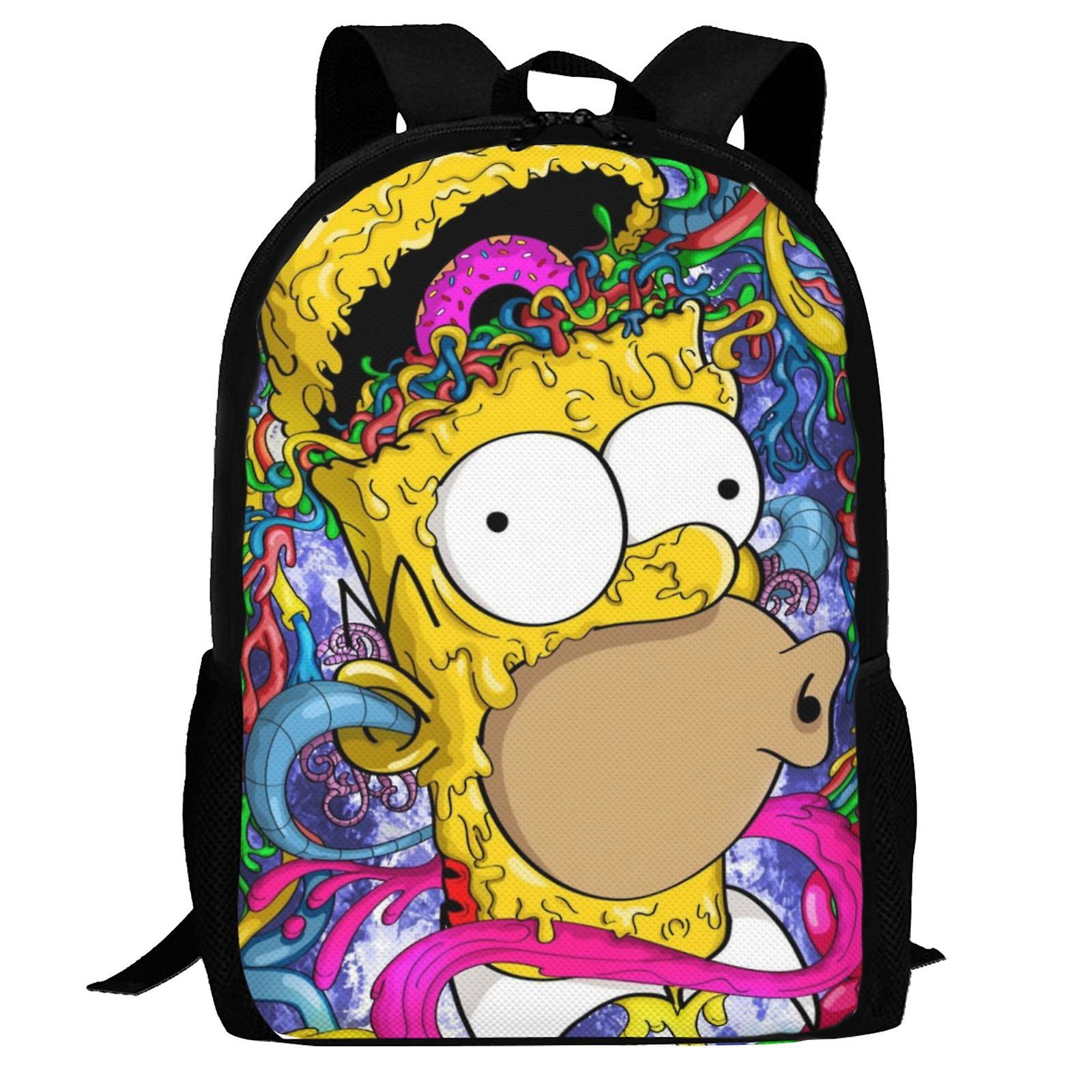 The Simpsons Backpack,Laptop Backpack Lightweight Casual DaypackMulti-Function Travel Backpack