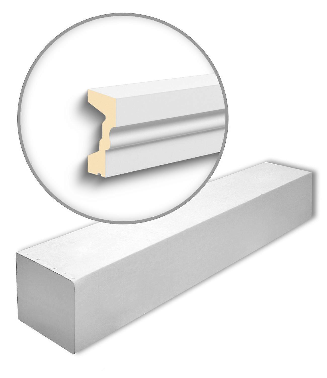 NMC 7 x Window Sill FA11-box 14 meters DOMOSTYL Polyurethane Rigid Foam 200 cm white pre-primed light, robust, extremely dimensionally accurate