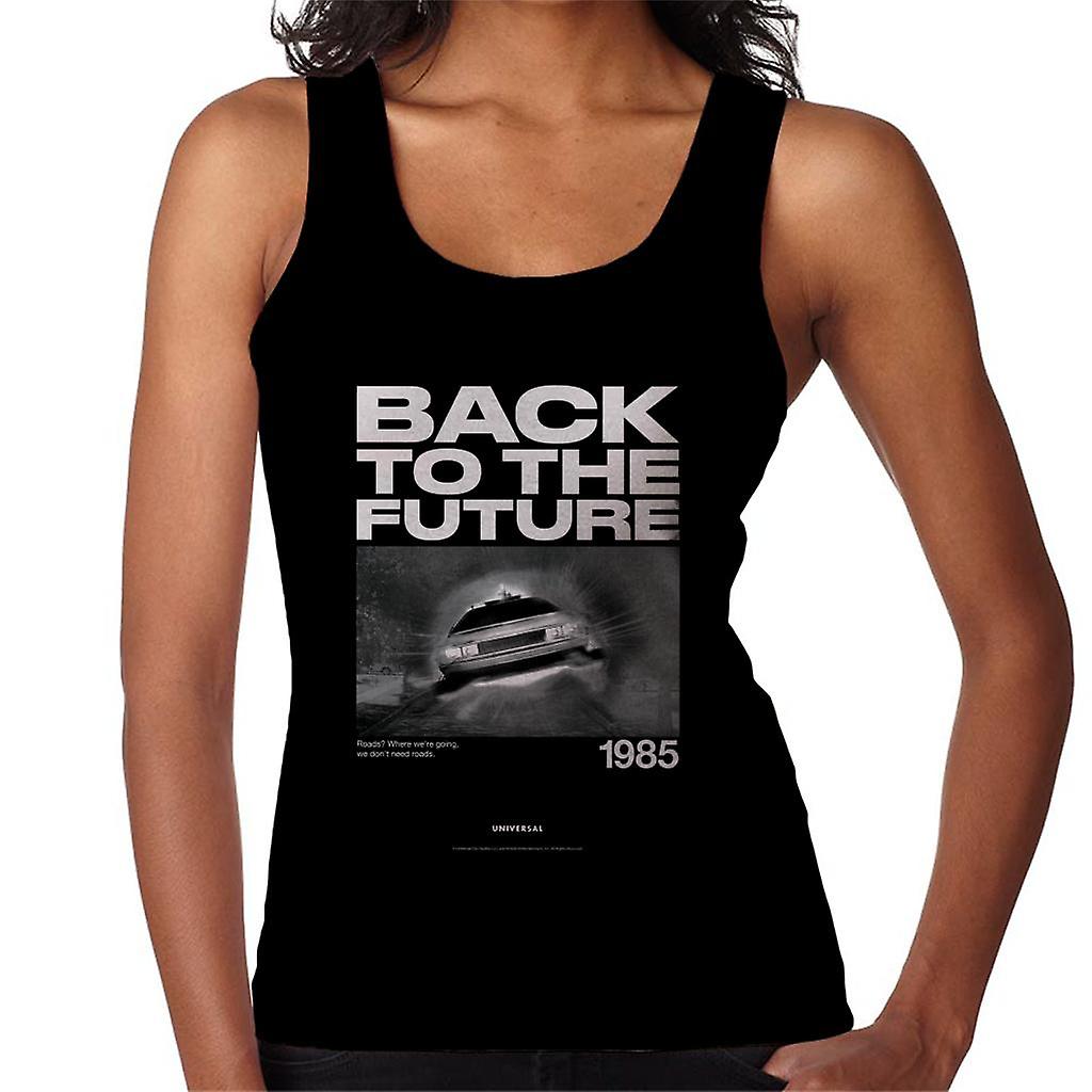 Back to the Future 1985 We Dont Need Roads Women's Vest