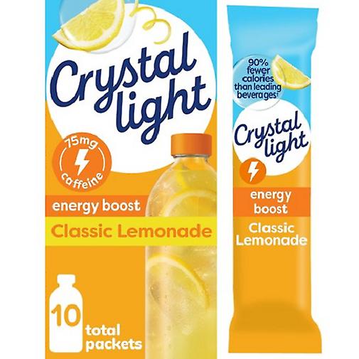 Crystal Light On The Go Energy Boost Drink Mix Κλασική Λεμονάδα