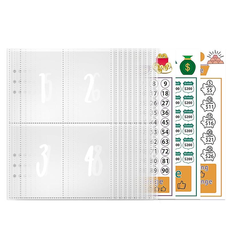 25sheets /Set Save Challenge Envelopes Set 1