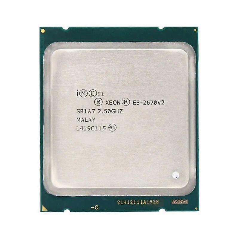Xeon E5-2670V2 CPU - Socket LGA 2011 10 Cores 20 Threads 2.5GHz 25MB L3 Cache 115W.
