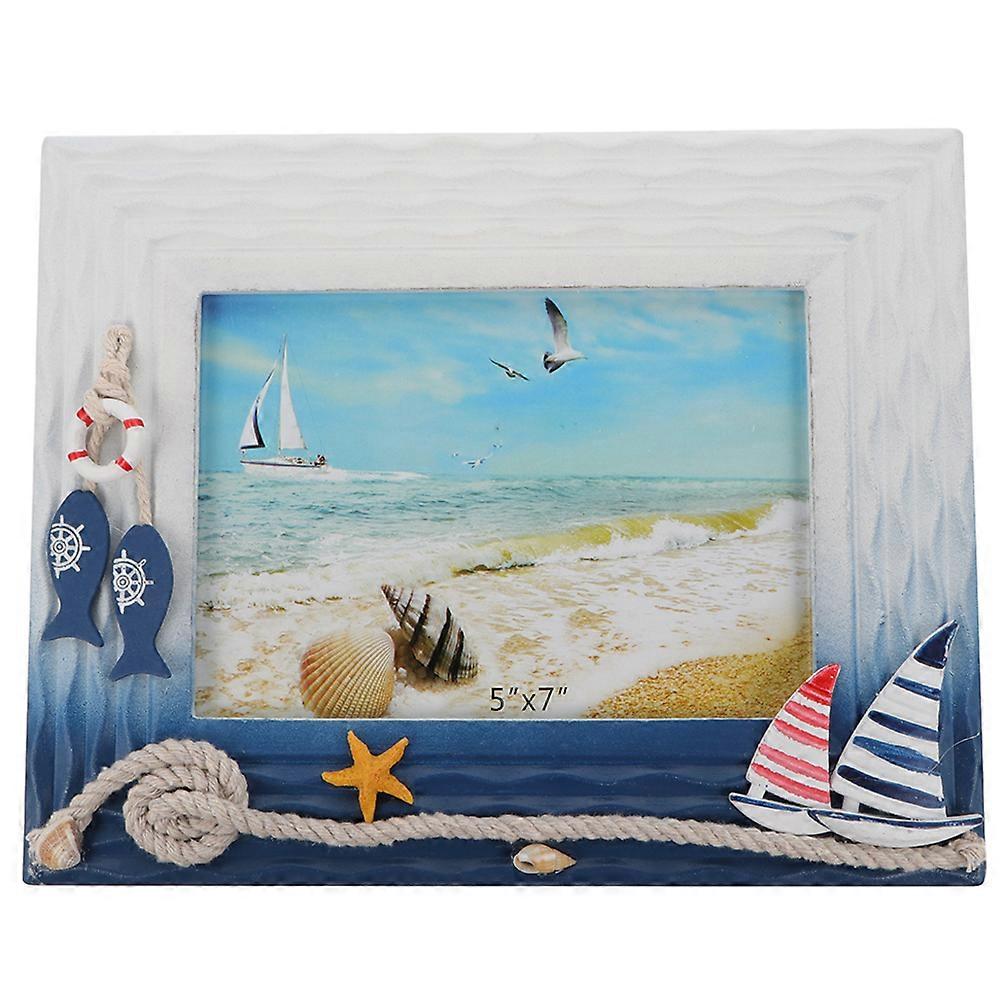 Nautical Style Picture Frame Rustic Photo Frame Desktop Display Picture Frame