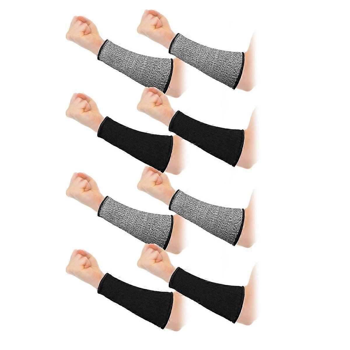 4 Pairs Cut Resistant Sleeve Arm Protection Sleeves Level 5 Protection Safety Protective Sleeves for Men Women