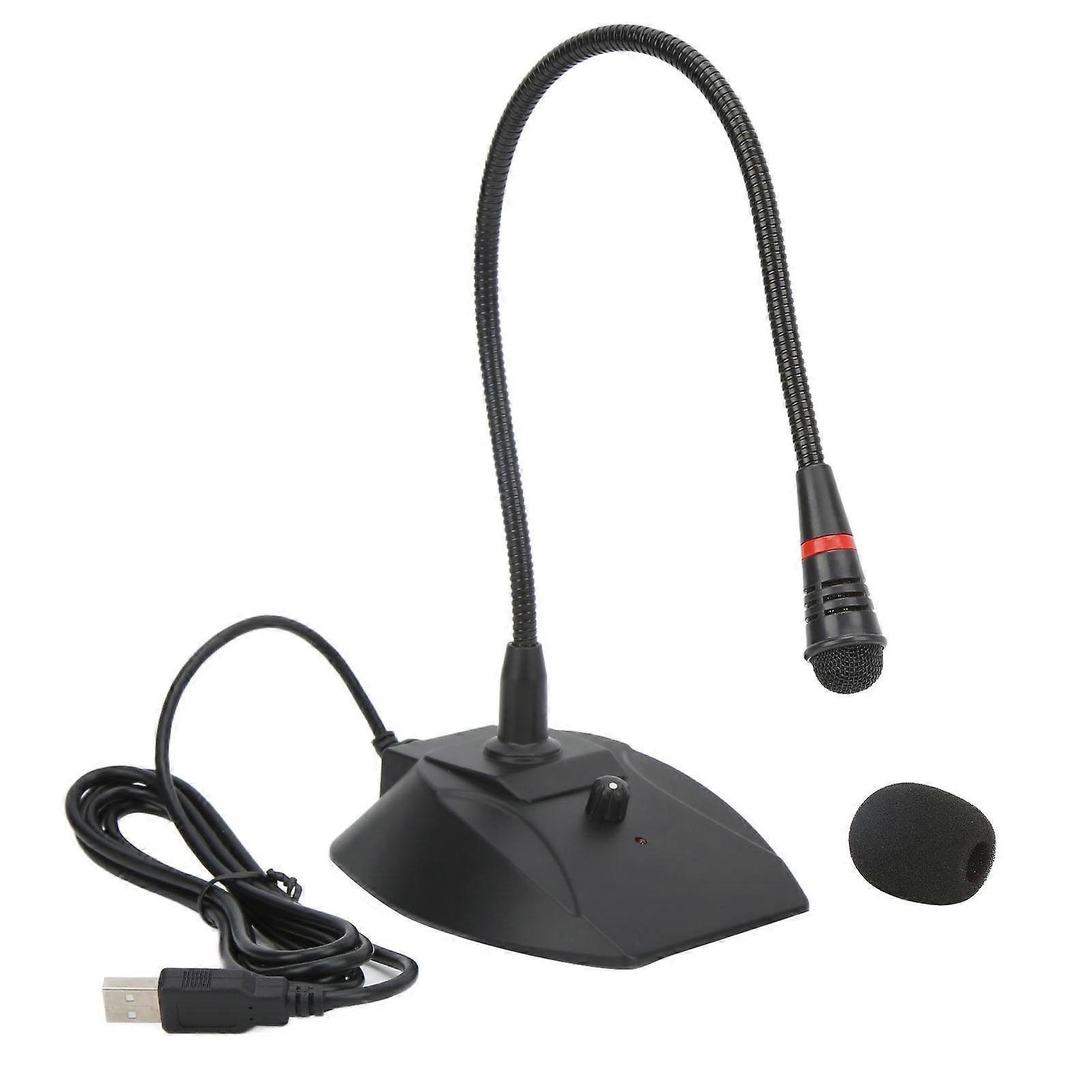 Usb Microphone Studio Speech Speaker Adjusting Wired Desktop Microphone For Laptop Speaker