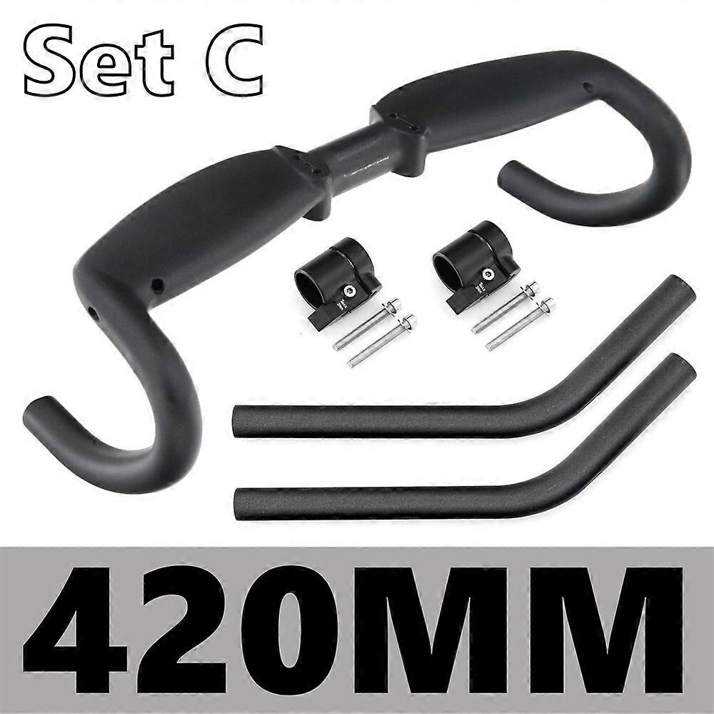 Full Carbon Rest Triathlon Bicycle Time Triathlon Handlebars Aero Track Bike TT Bar Internal Cable 0/15 degree 420mm HB088 (0°) Full Carbon Rest Triathlon Bicycle Time Trial Handlebars